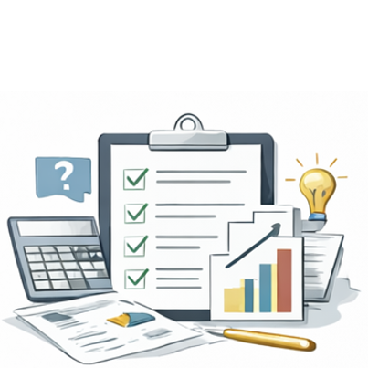 Abstraktes Symbolbild für wertorientierten Einkauf mit Fokus auf Wertbeiträge, Alternativen und bessere Entscheidungen