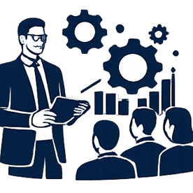 Symbolbild für Interim Management im Einkauf mit Fokus auf Stabilität, Führung und schnelle Handlungsfähigkeit